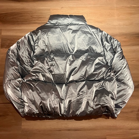 Brand new w/ tags Old Navy Puffer Jacket Silver - Picture 2 of 7
